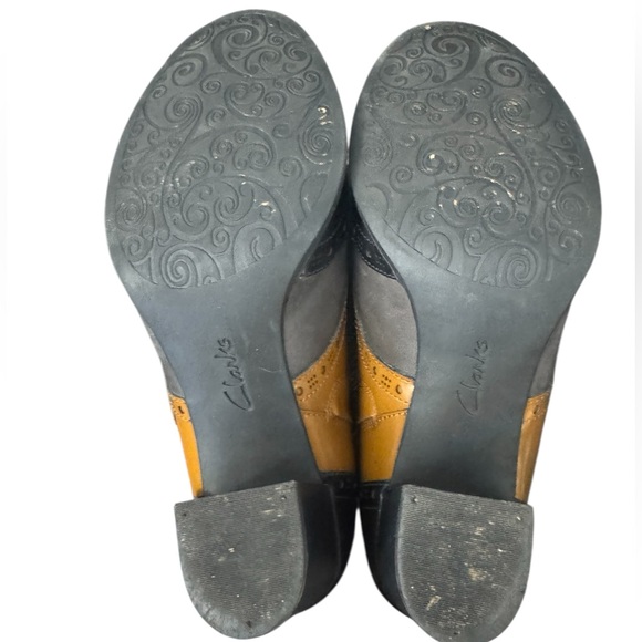 Clarks Women's Ciera Tide Platform Pump Brown/ Black/ Sz 9.5 - Picture 3 of 5